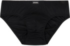 ZEGNA Black Logo Patch Briefs