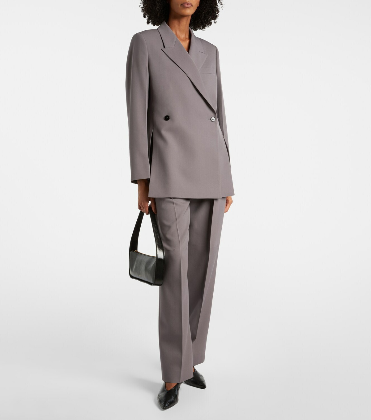 Jil Sander Double-breasted wool gabardine blazer