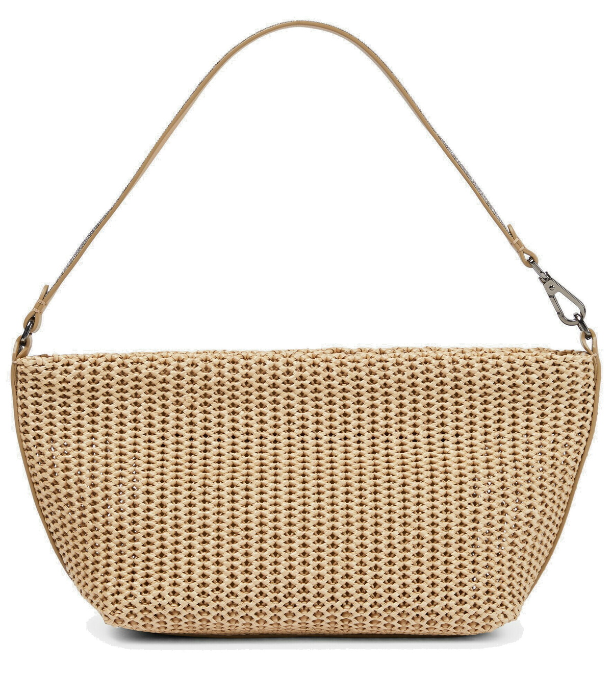 Brunello Cucinelli - Raffia effect shoulder bag Brunello Cucinelli