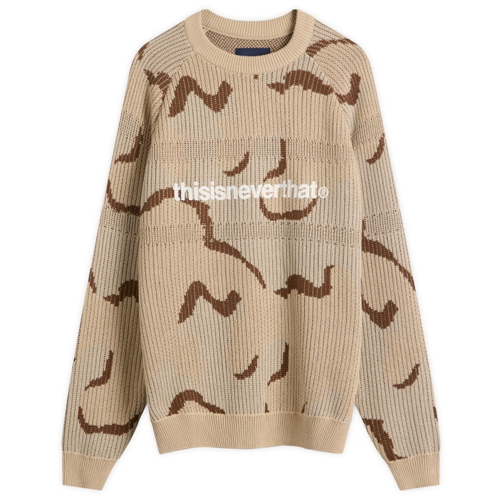 Photo: thisisneverthat Men's T-Logo Knit Jumper in Camo