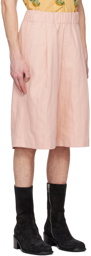 Dries Van Noten Pink Baggy Shorts