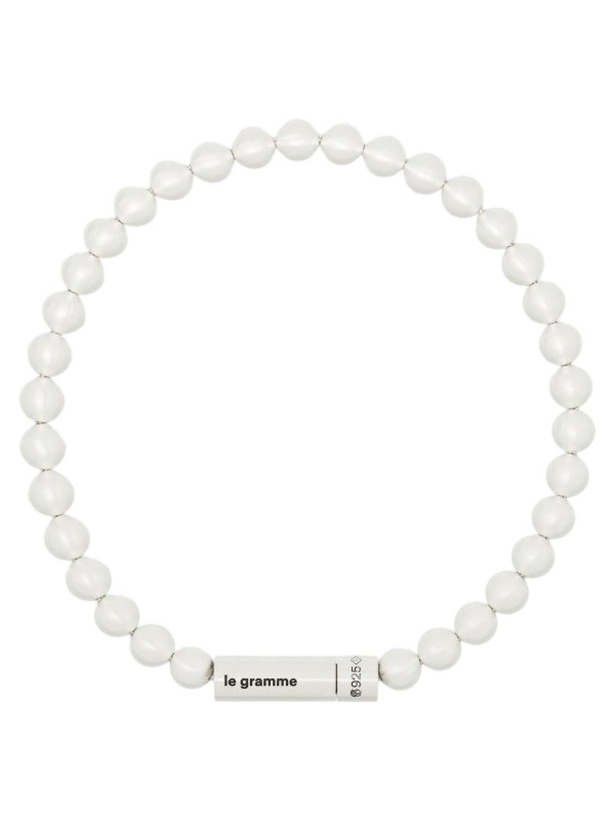 Photo: Le Gramme Le 25g Beaded Bracelet