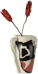 DUM KERAMIK Off-White Cat Head Vase