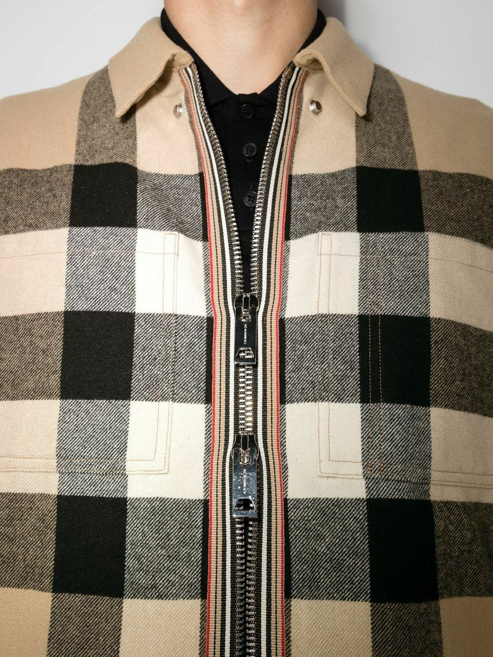 Burberry Hague Check Wool Shirt Jacket Burberry