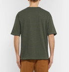 Bottega Veneta - Striped Cotton-Jersey T-Shirt - Green