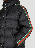 GG Hooded Puffer Jacket in Black