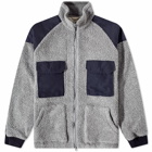 Nanamica Men's Vintage Wool Fleece Jacket in Heather Grey