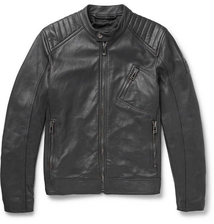 Photo: Belstaff - V Race Leather Jacket - Men - Gray