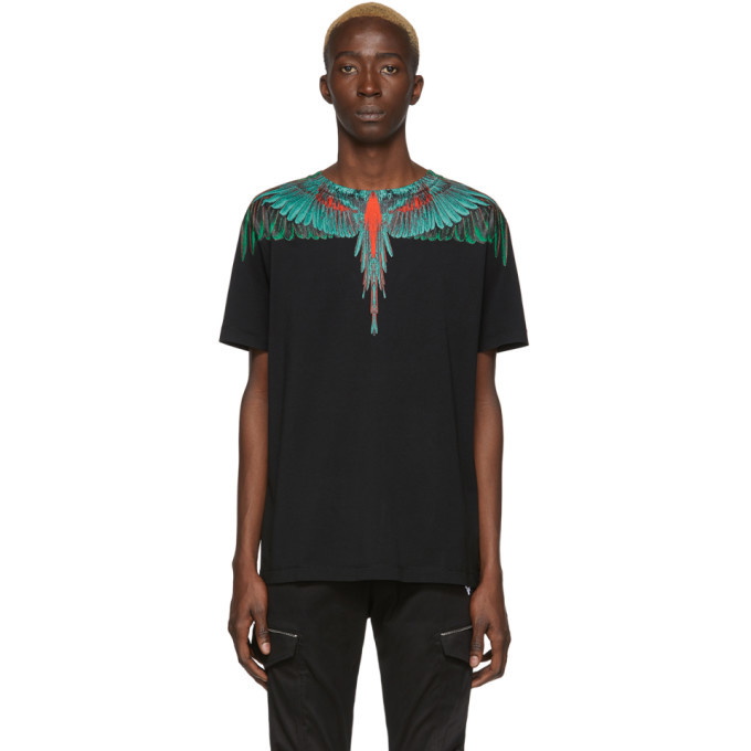 Photo: Marcelo Burlon County of Milan Black and Green Wings T-Shirt
