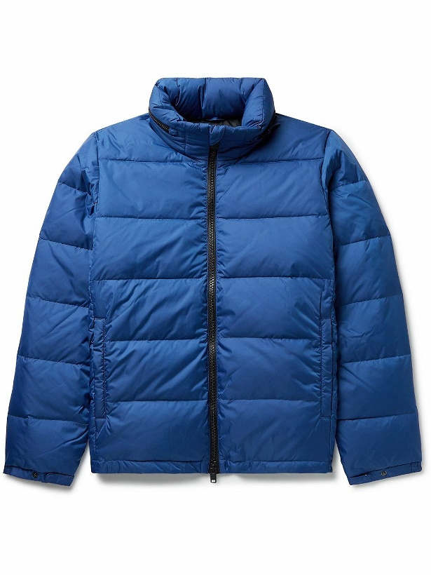 Photo: Aspesi - Quilted Shell Down Jacket - Blue
