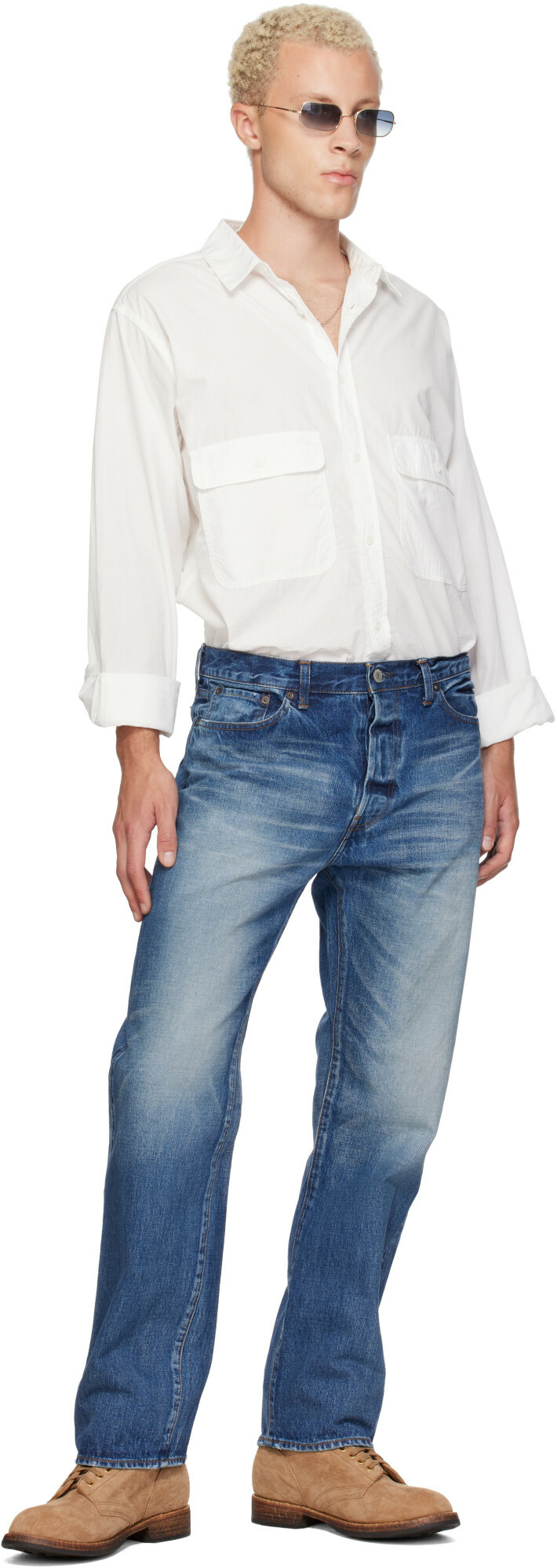 Ordinary Fits White Basic Work Shirt