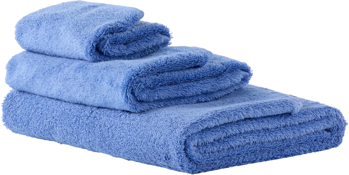Tekla Blue Terry Towel Set, 3 pcs