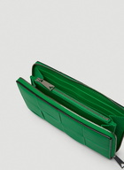 Intreccio Zip Around Wallet in Green