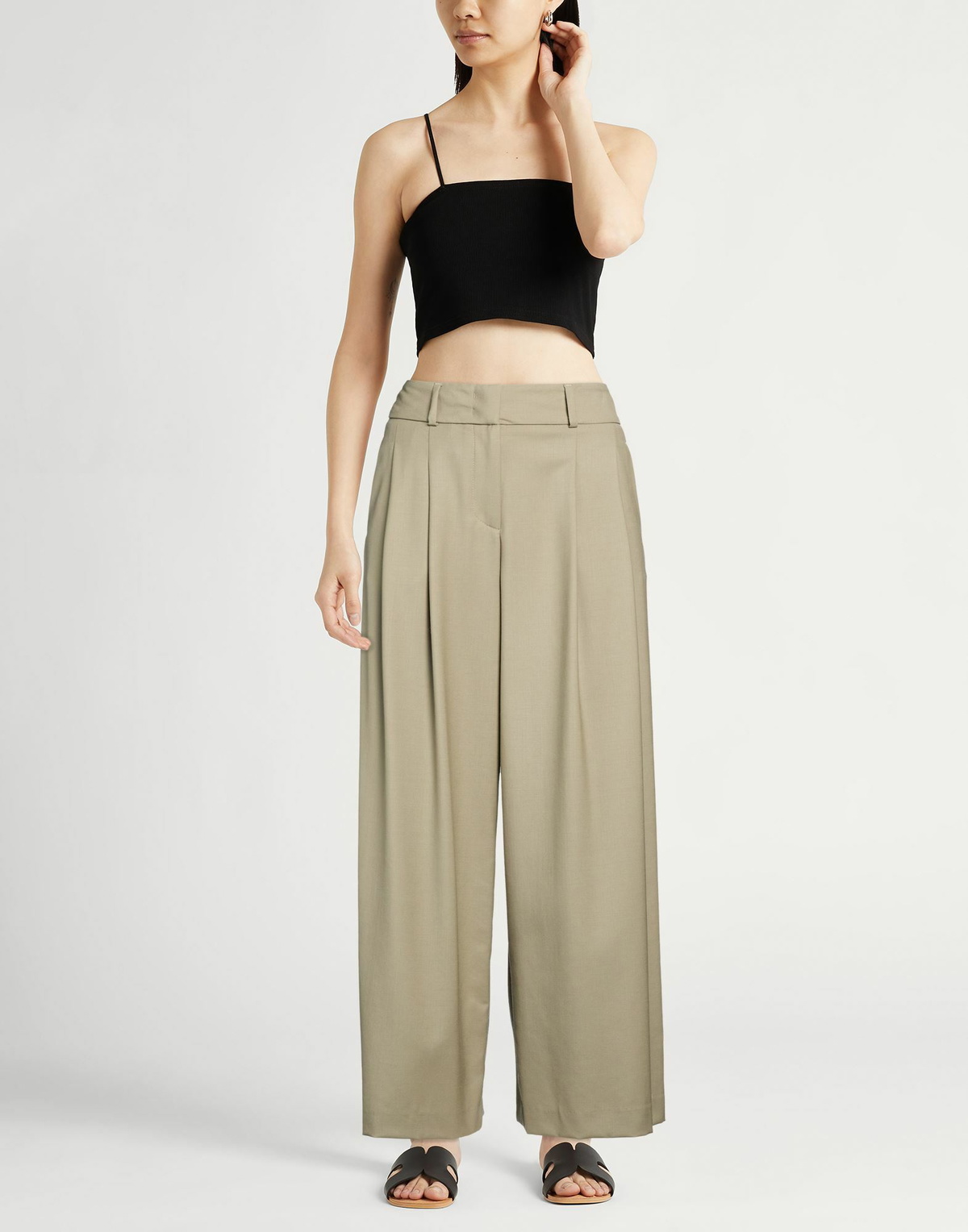 Peserico Womens Pants in Sage green