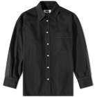 Maison Margiela Men's Oversized Denim Shirt in Black