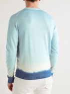 Kiton - Hand-Dyed Wool and Silk-Blend Sweater - Blue