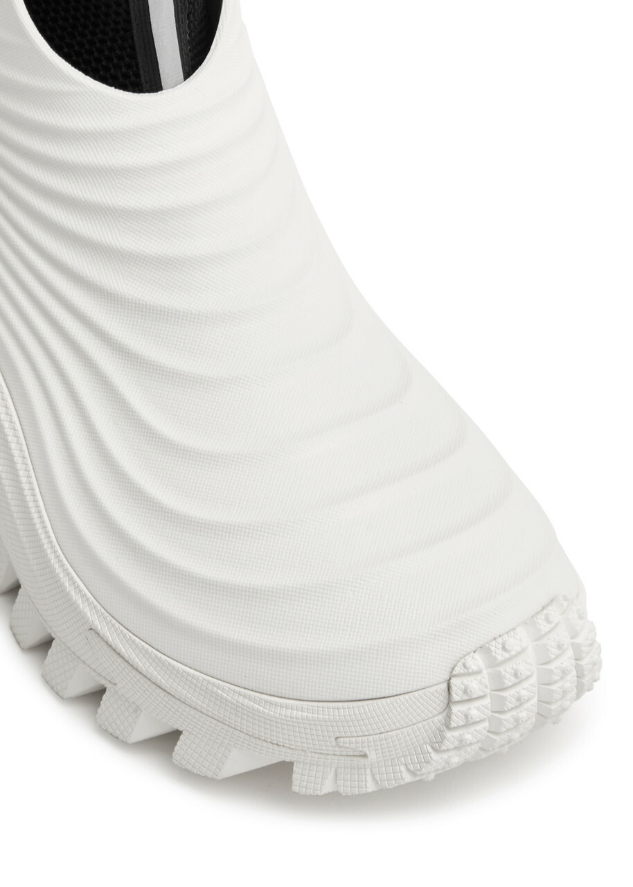 Moncler X Alicia Keys Acqua Rubber Rain Boots White Moncler