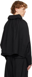 Kiko Kostadinov Black Helmond Gathered Blouson Jacket