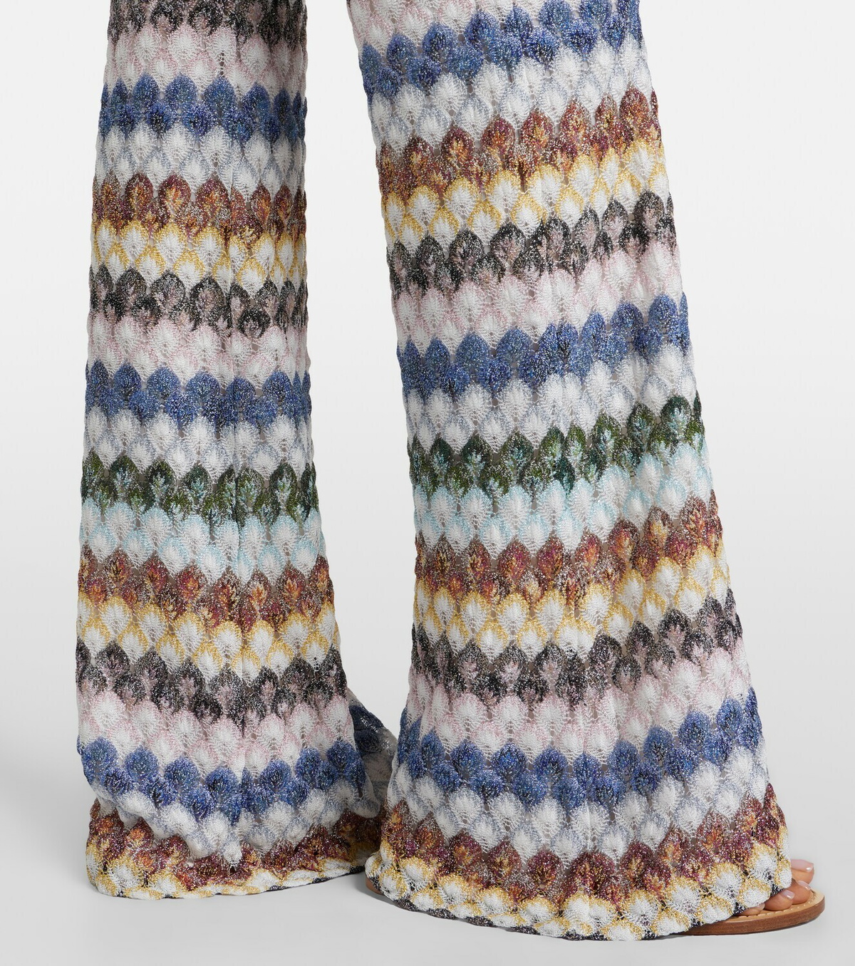 Missoni Knitted lamé flared pants
