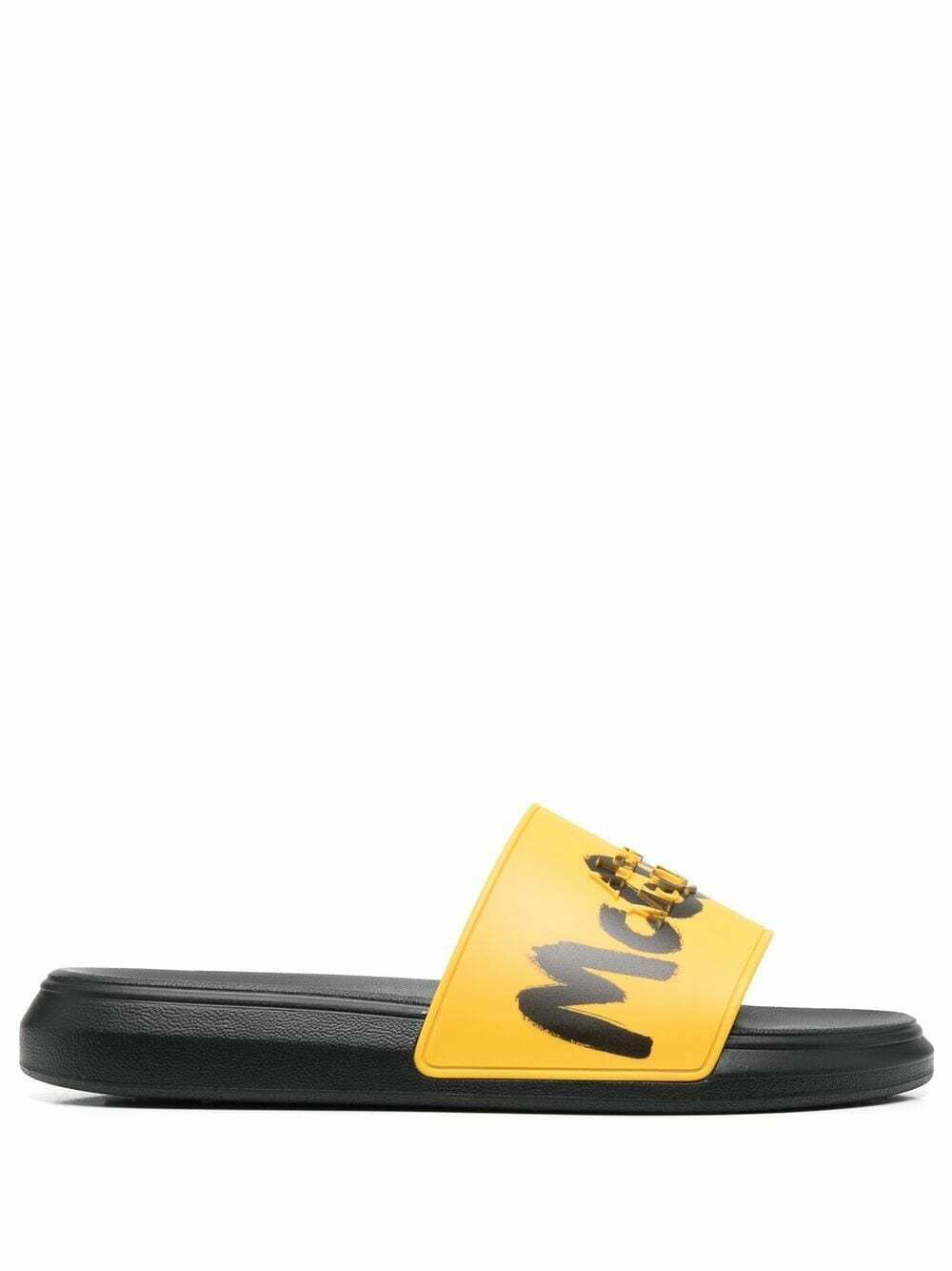 ALEXANDER MCQUEEN - Graffiti Rubber Slides Alexander McQueen