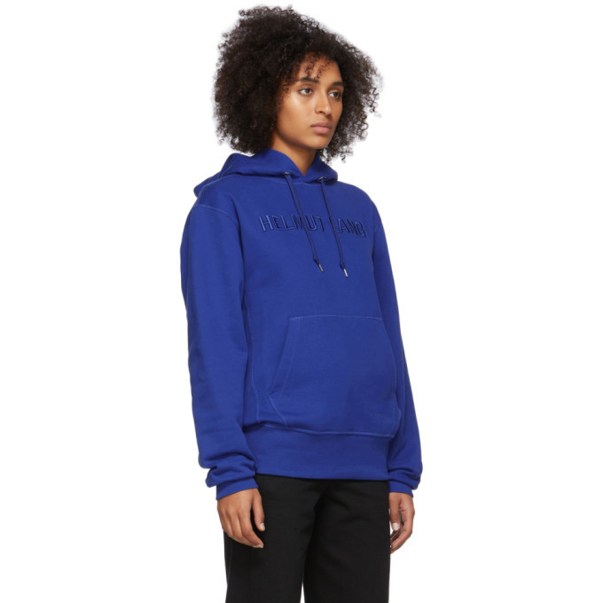 Helmut Lang Blue Standard Hoodie Helmut Lang