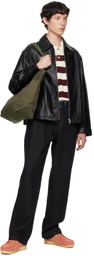 Uniform Bridge Black OG Wide Fatigue Jeans