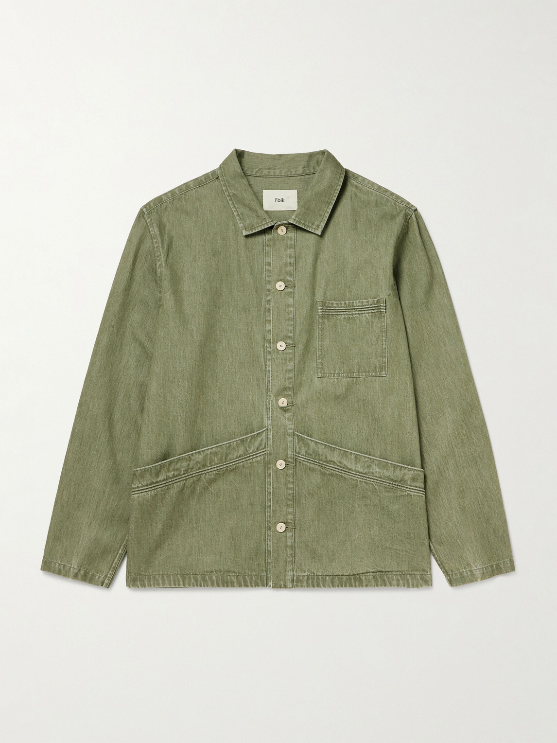 Folk - Meyer Cotton Overshirt - Green