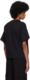 Recto Black Embroidered T-Shirt