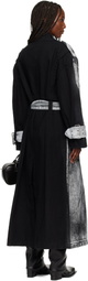 VAQUERA Black & White Painted Workwear Trench Coat