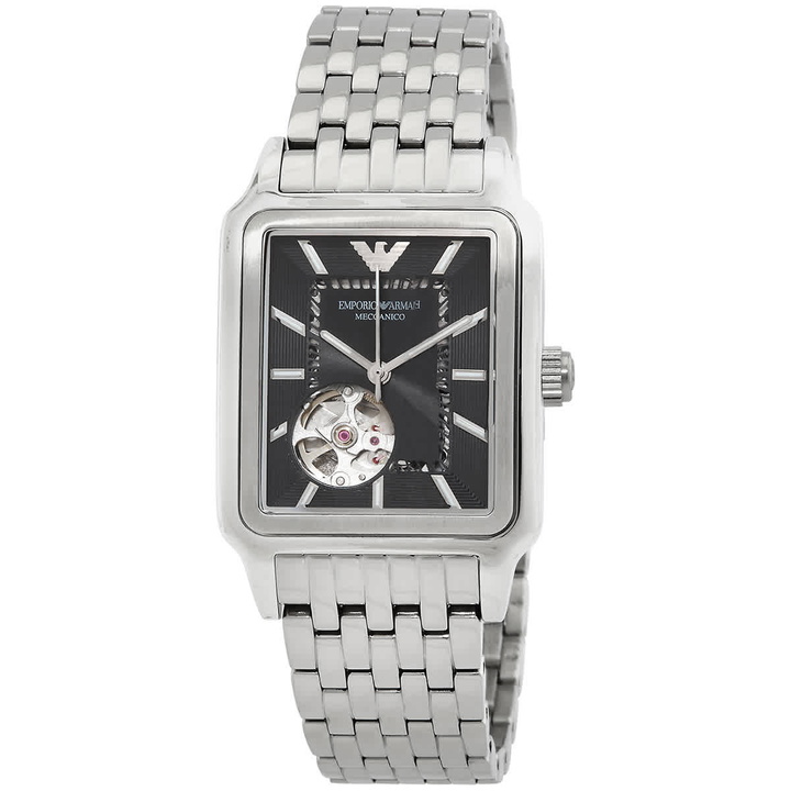 Photo: Emporio Armani Automatic Black Dial Mens Watch AR60057