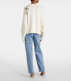 Area Crystal-embellished cotton and cashmere cardigan