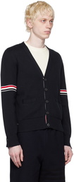 Thom Browne Navy Stripe Armband Cardigan