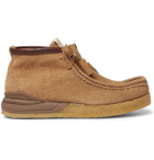 visvim - Beuys Trekker Folk Leather-Trimmed Suede Boots - Brown