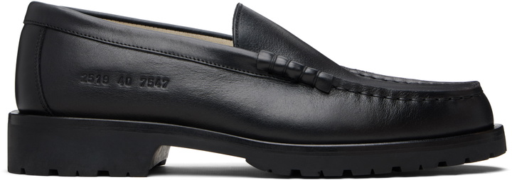 Photo: Common Projects Black Leather Chunky Loafers