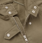 MAN 1924 - Cotton-Blend Twill Bomber Jacket - Green