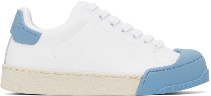 Marni White & Blue Dada Bumper Sneakers Marni