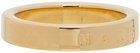 MM6 Maison Margiela Gold Logo 6 Band Ring