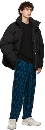 Kenzo Black & Blue Polar Fleece Sweatpants