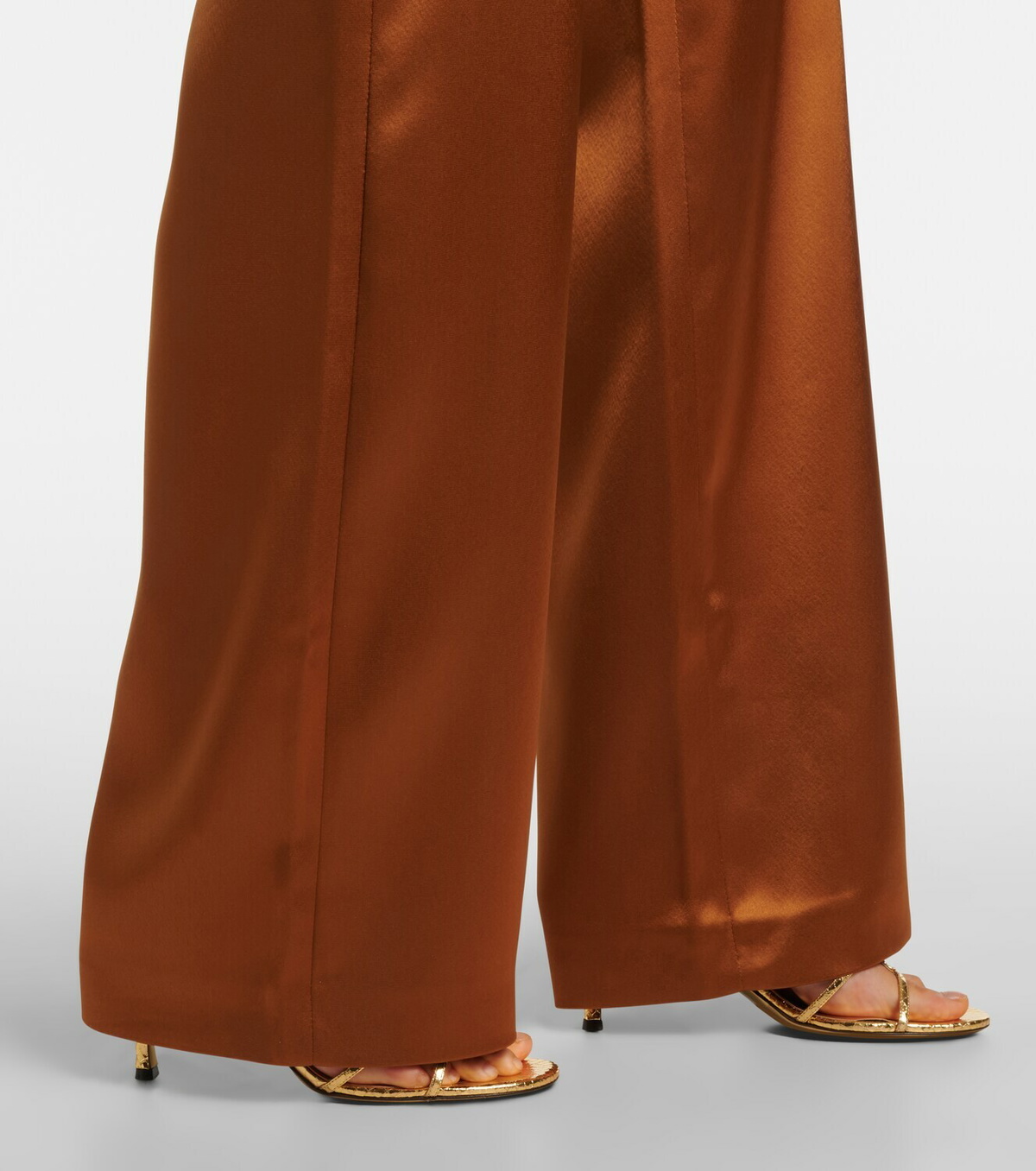Galvan Sister Moon satin wide-leg pants