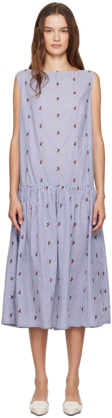 Photo: Caro Editions Blue Sonya Midi Dress
