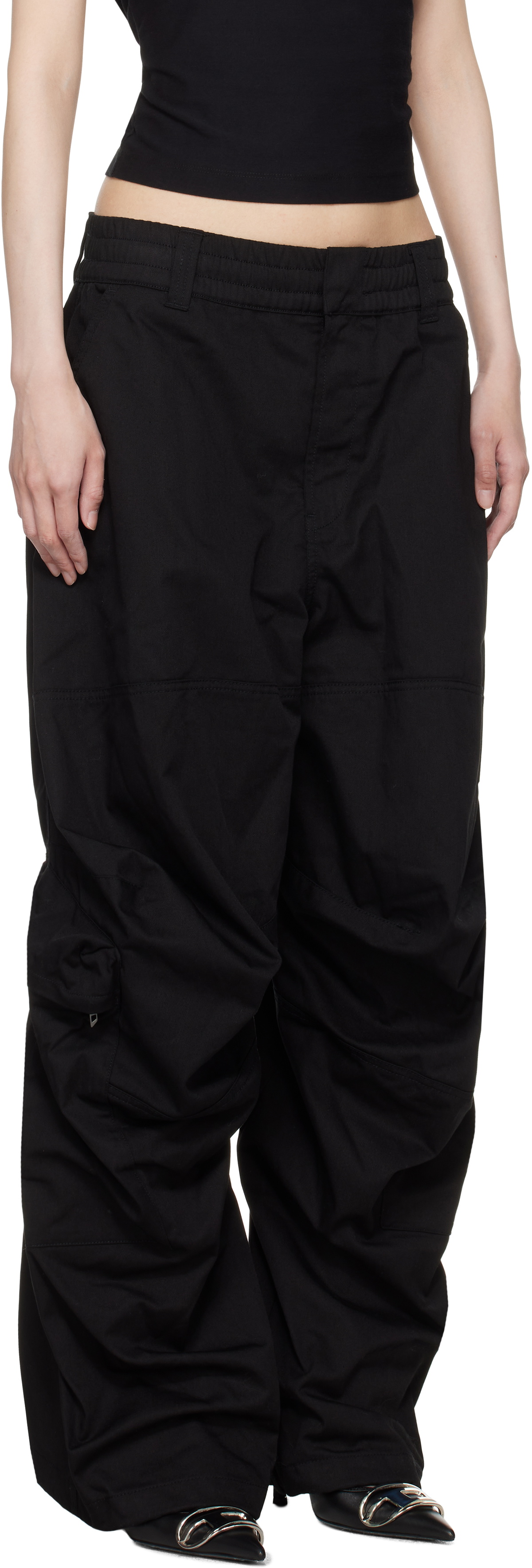 Diesel Black P-Arne-Fem-P2 Cargo Pants
