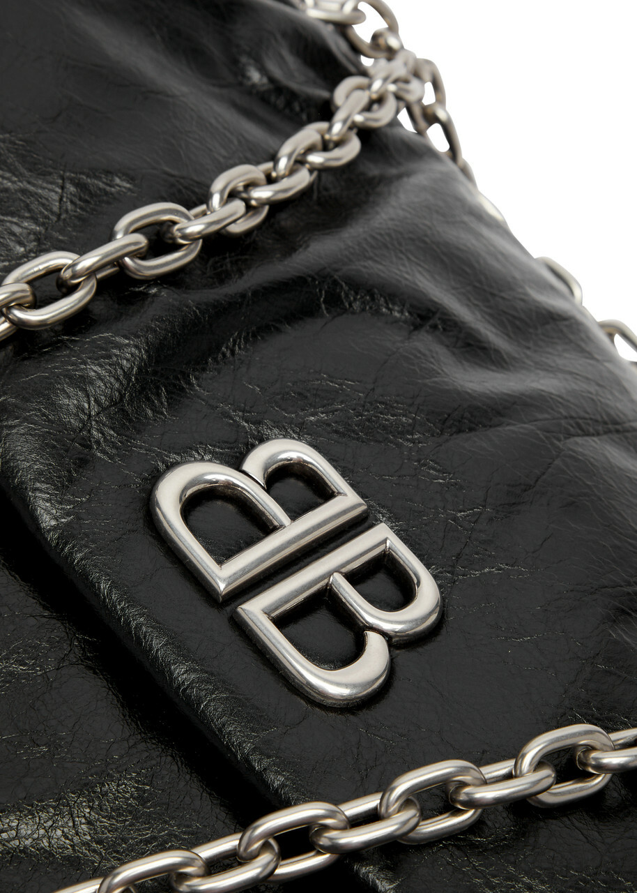 Balenciaga Monaco Medium Leather Shoulder bag - Black - One