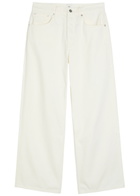 Anine Bing Manon Wide-leg Jeans Ecru