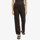 Sporty & Rich Women's SRHWC Ribbed Pants in Chocolate