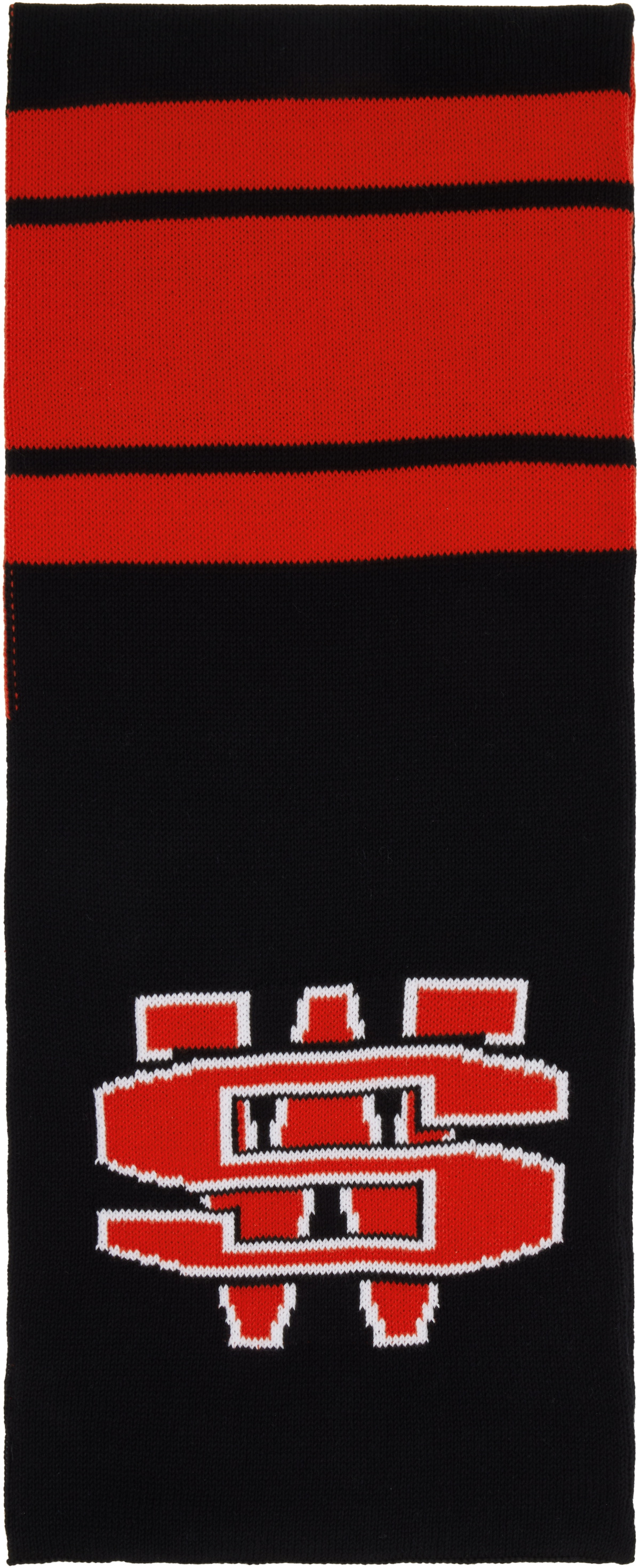 032c Black & Red One Dollar Bill Scarf