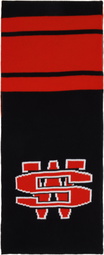 032c Black & Red One Dollar Bill Scarf