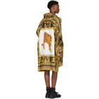 Versace Multicolor Animalier Anorak Coat