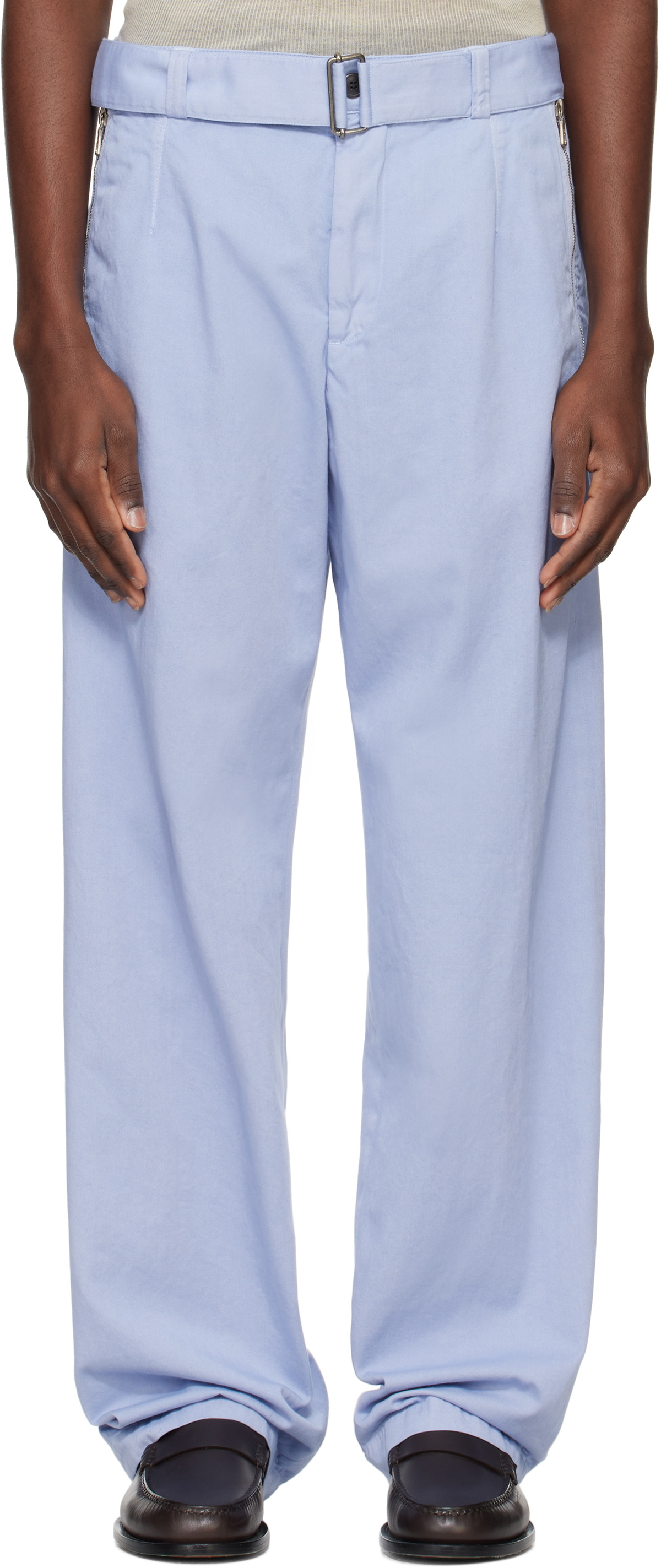 パンツ Dries Van Noten 24ss belted cargo pants 関税・送料込】Dries Van Noten 24SS ベルト付きワイドパンツ