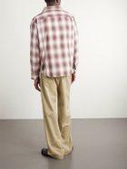 Corridor - Driftwood Checked Cotton Shirt - Brown