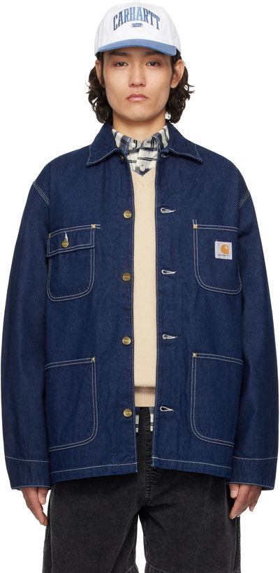 Photo: Carhartt Work In Progress Blue OG Chore Denim Jacket